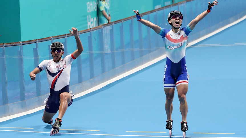 Les célébrations anticipées coûtent l’or aux patineurs sud-coréens de 0,01 seconde aux Jeux asiatiques