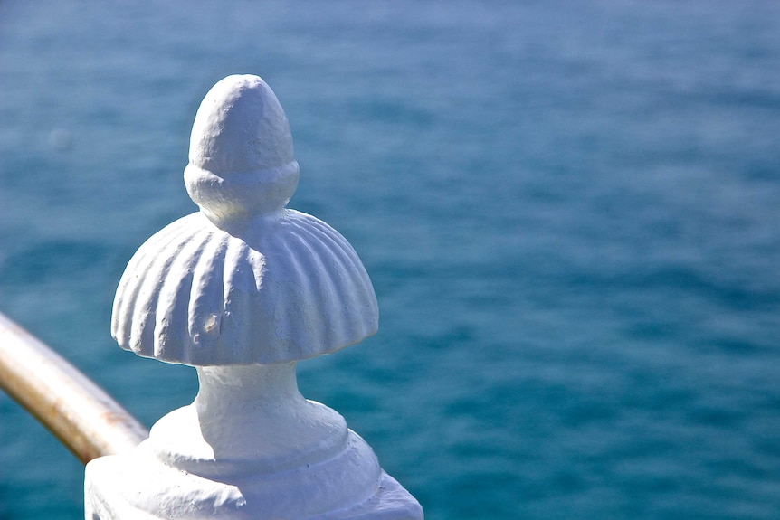 Freshly stripped of lead contaminated paint and refurbished, the lighthouse is in peak condition