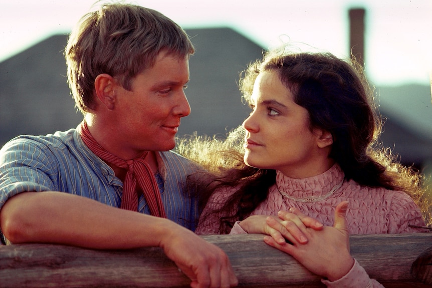 Tom Burlinson and Sigrid Thornton acting on screen in  The Man From Snowy River in 1982.
