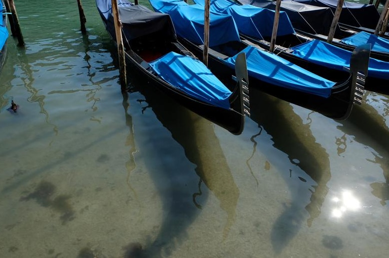 Boats in Venice.