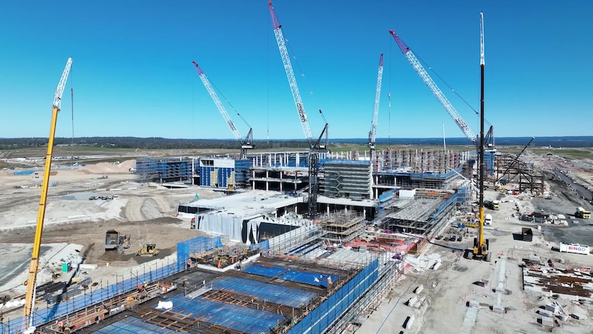 construction work underway at the new western sydney airport 