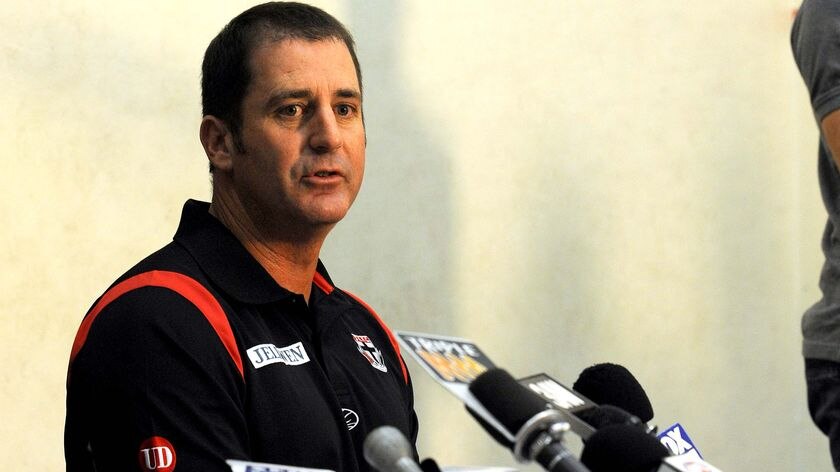 Club investigating: St Kilda coach Ross Lyon.