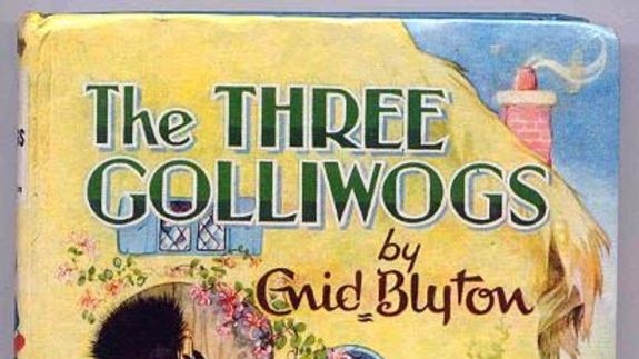 Three golliwogs from Enid Blyton's Noddy books