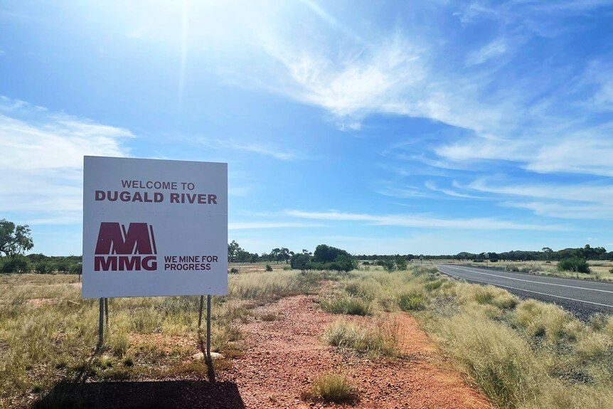 Dugald river mine site sign