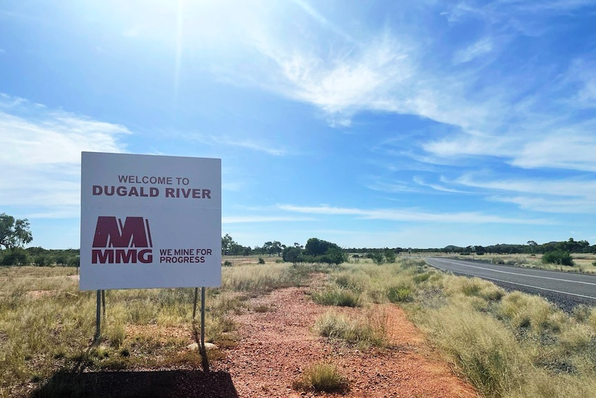 Dugald river mine site sign