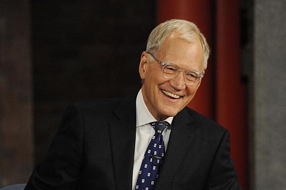 David Letterman during final show