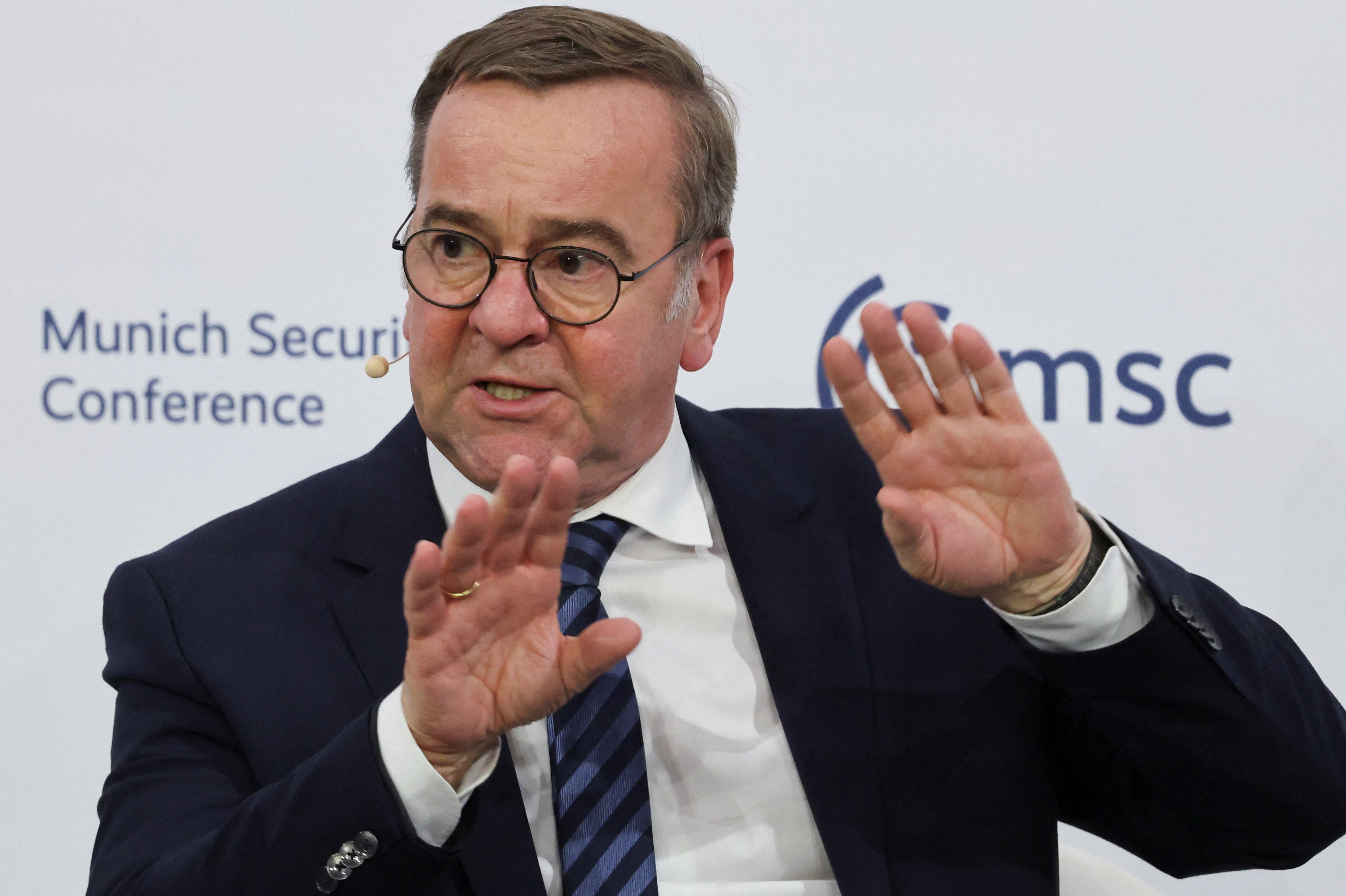german defence minister boris pistorius at munich security conference