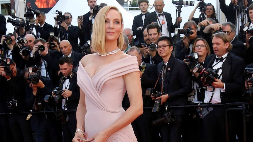 Uma Thurman at the opening ceremony and screening of the film Les Fantomes d'Ismael.