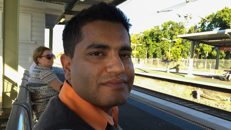 Sukhjinder Singh at Blacktown train station