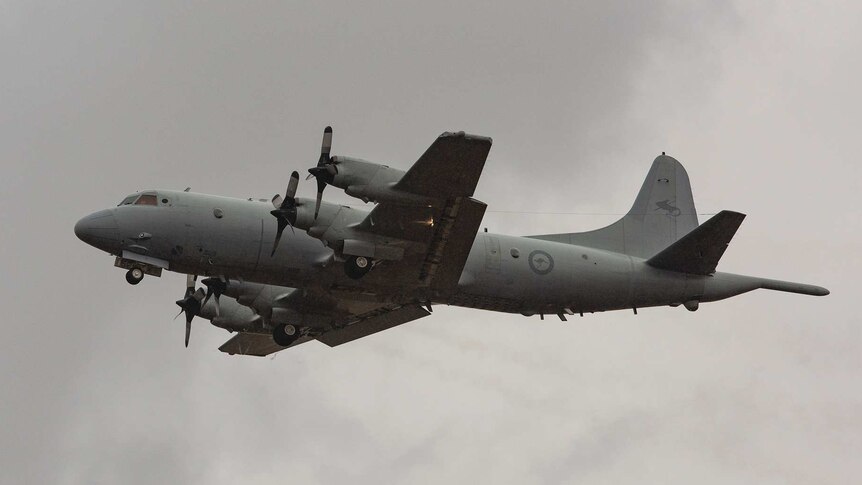 AP-3C Orion takes off from Edinburgh RAAF base
