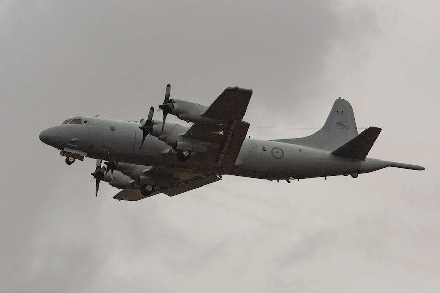 AP-3C Orion takes off from Edinburgh RAAF base