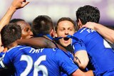 Chelsea celebrates winning Premier League title