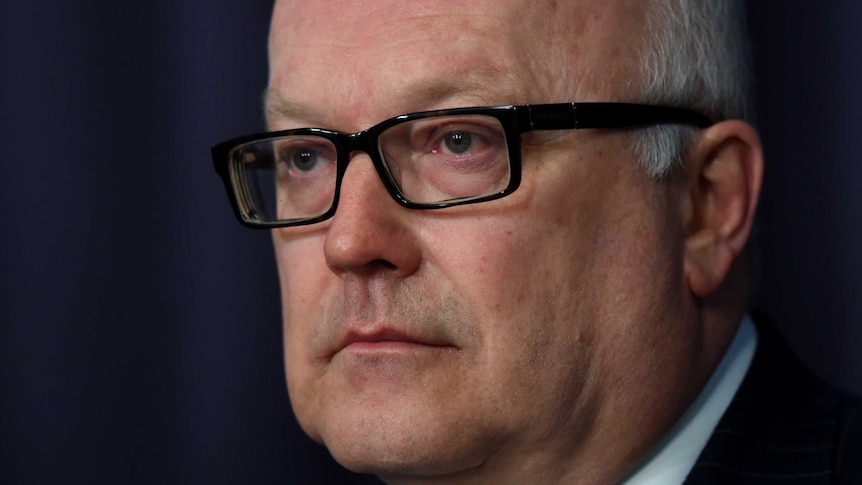 Attorney-General George Brandis addresses the media on July 16, 2014