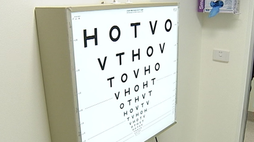 An eyesight test chart