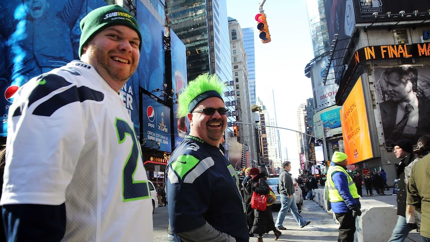 Sea Hawks fans soak up Big Apple atmosphere