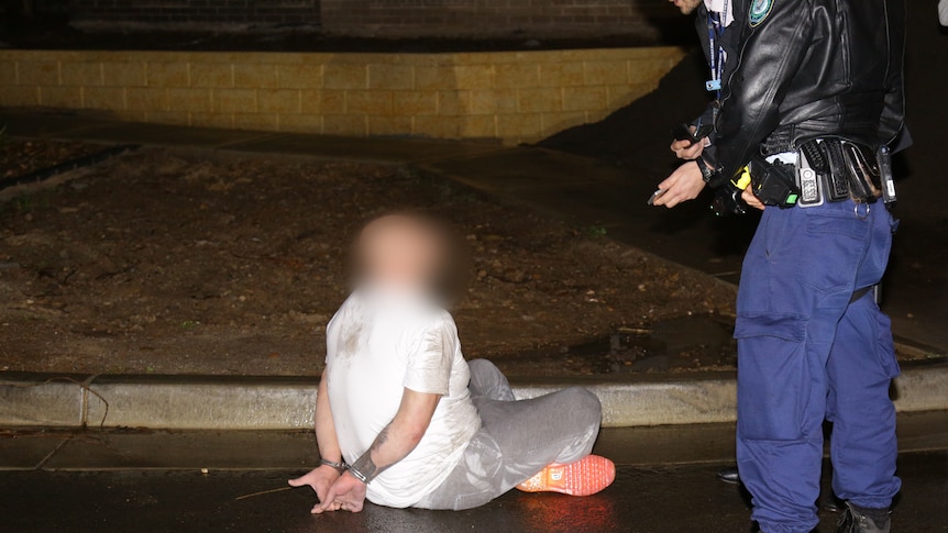 Police arrest a man after drug raids in Sydney's west.