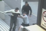 The ACT Magistrates Court was shown the CCTV footage an alleged outlaw motorcycle gang brawl.