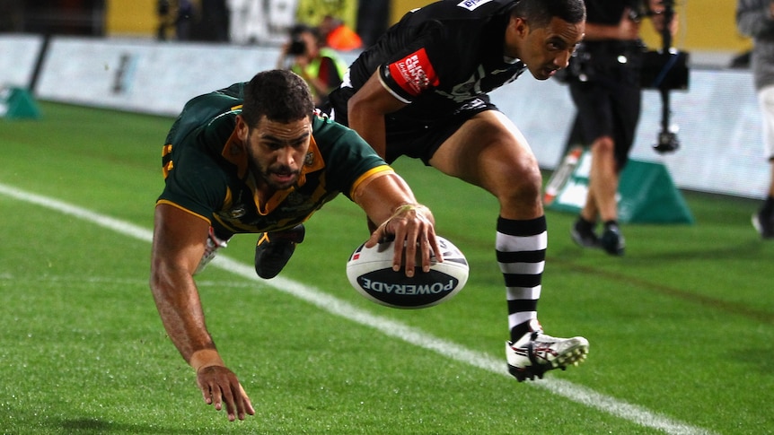 A flying Greg Inglis gives Australia a lead it would not relinquish.