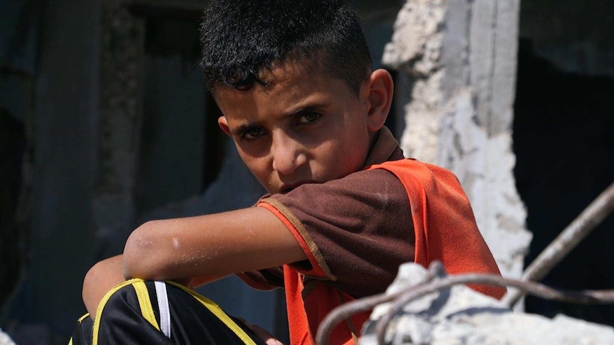 11-year-old Ahmad from Beit Hanoun in Gaza