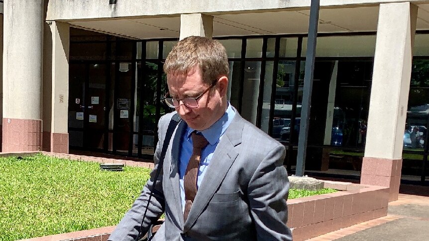 Woolworth's barrister Barry Dean leaves the Cairns Magistrates Court.