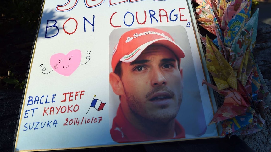 Messages of support for Jules Bianchi