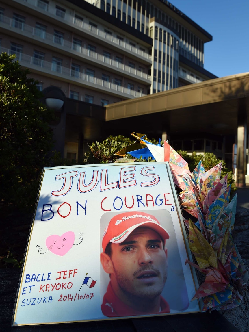 Messages of support for Jules Bianchi
