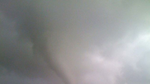 A tornado forms over Lennox Head on the northern NSW coast