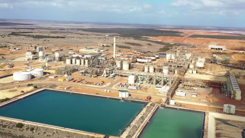 An aerial shot of the closed Ravensthorpe nickel mine