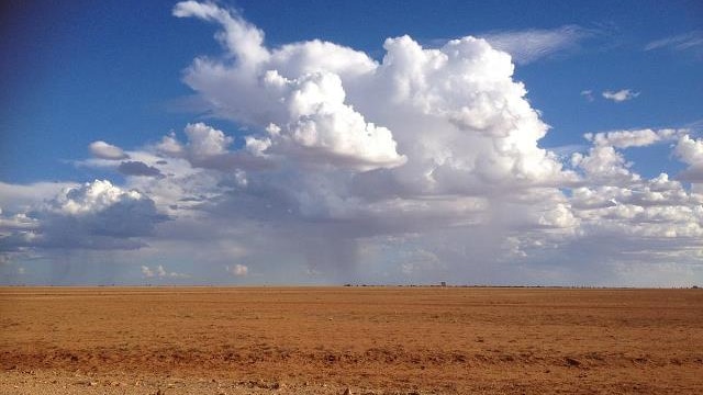 Promising clouds over dry outback