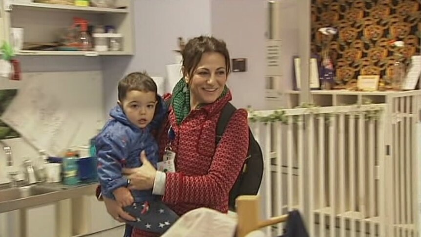 Melbourne Mum Radmila Mitchell, with son Orlando, was lucky to receive both parental payments
