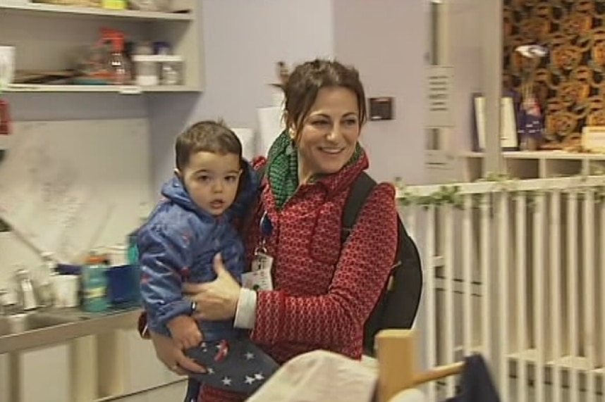 Melbourne Mum Radmila Mitchell, with son Orlando, was lucky to receive both parental payments