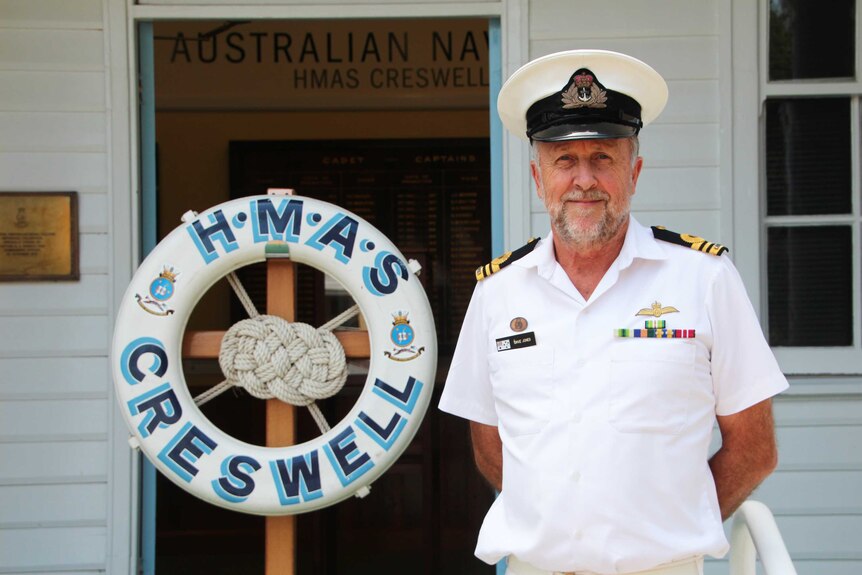 Lieutenant Commander David Jones at HMAS Creswell, Jervis Bay.