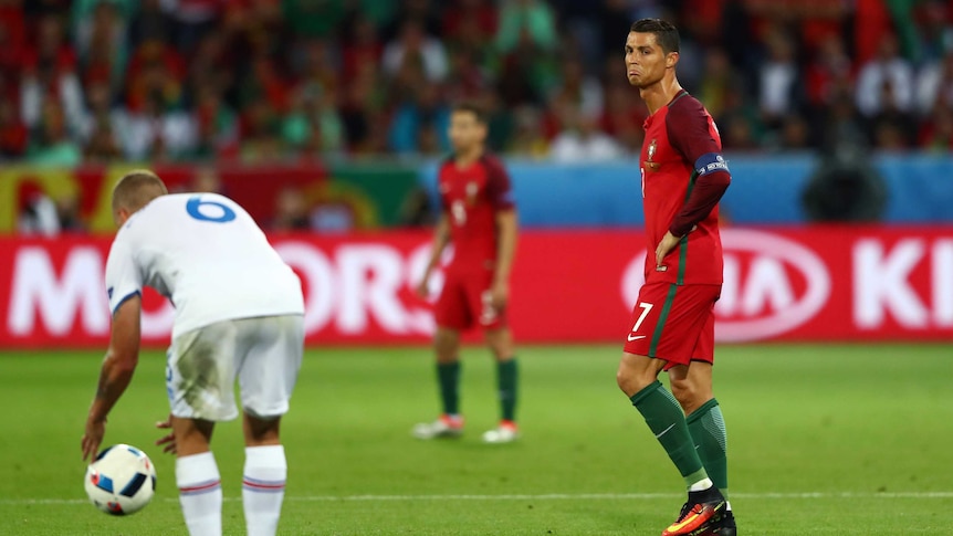 Ronaldo smirks against Iceland