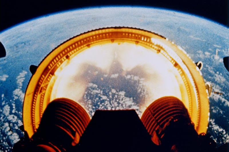 Earth seen through Apollo separation process