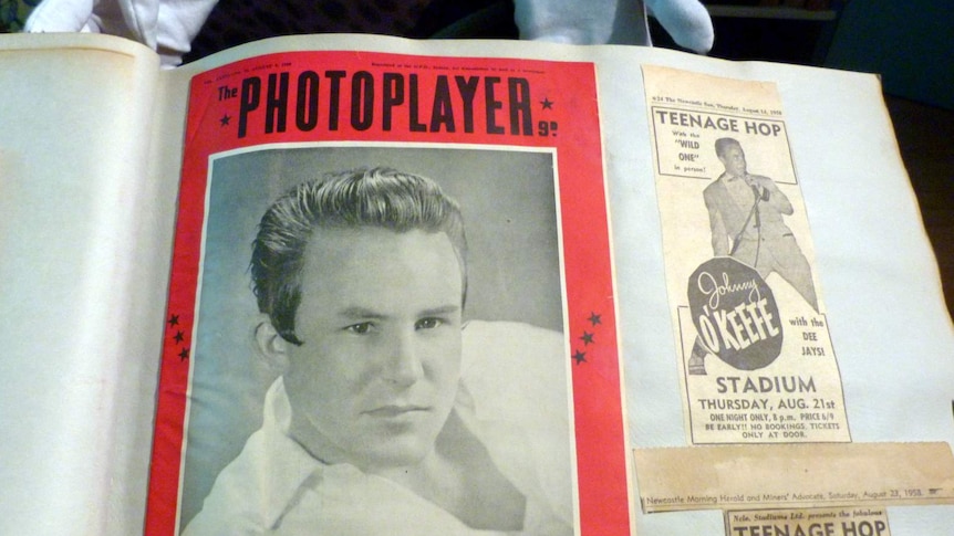 Johnny O'Keefe on the cover of Photoplayer magazine