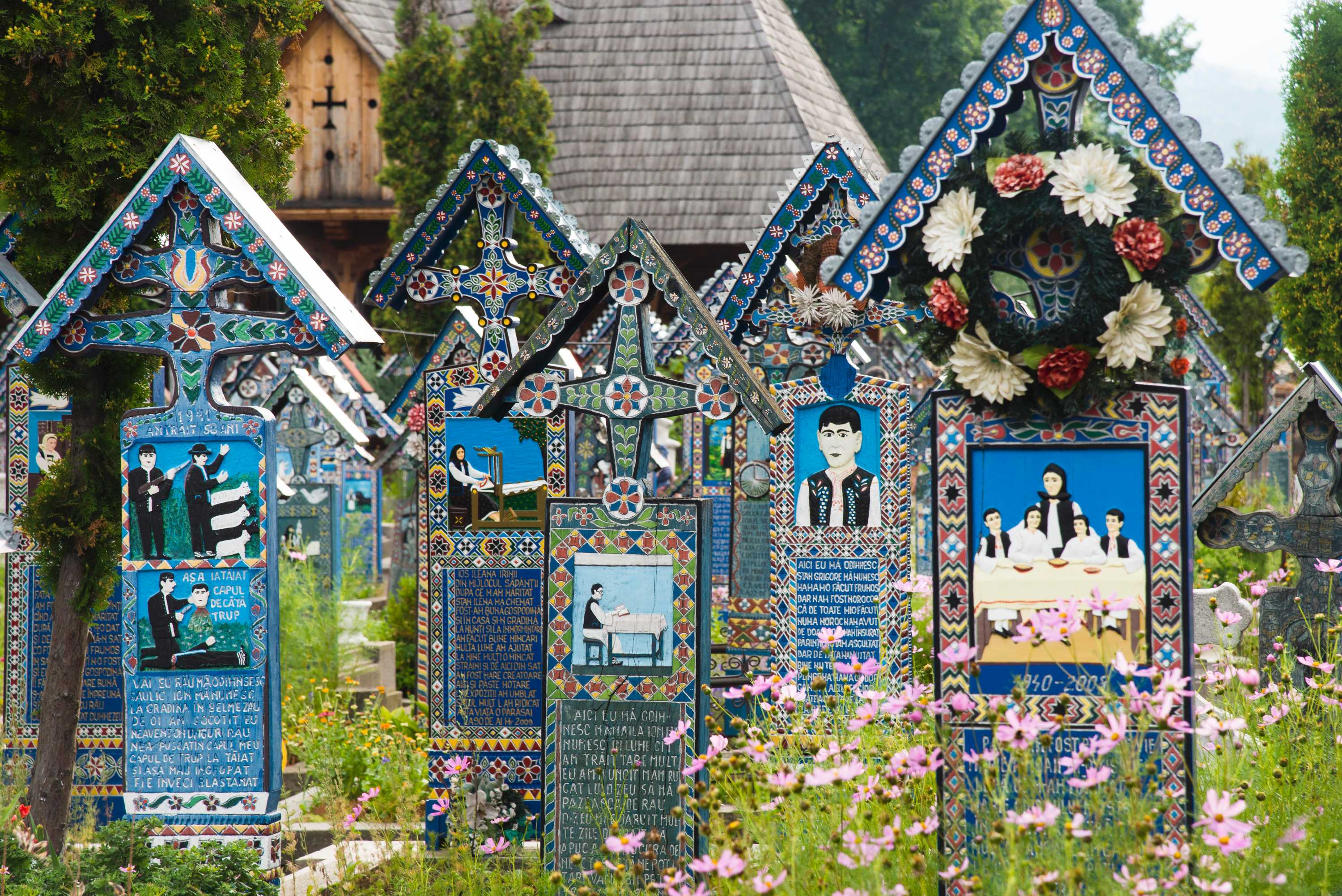 The colour and humour of Romania's Merry Cemetery