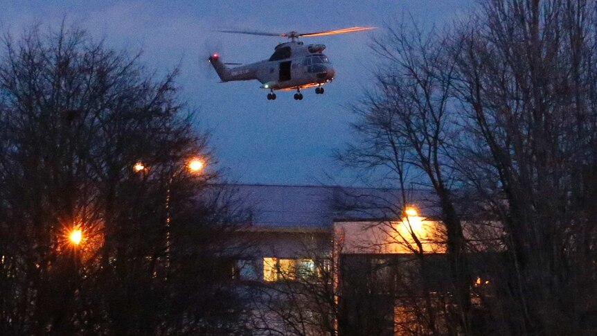 Helicopter hovers over final assault of Charlie Hebdo shooting suspects
