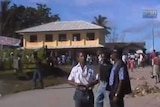 Scene of the Biak protest, in West Papua, July 1998.