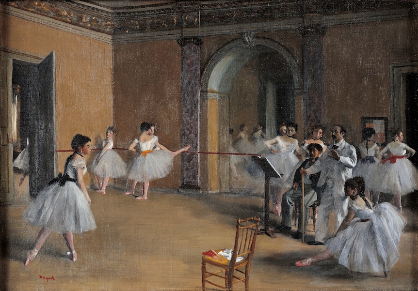 Edgar Degas, “Dance Foyer at the Opera”