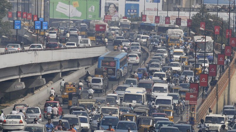 Peak hour traffic in India