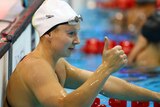 Melanie Schlanger qualifies for 100m freestyle semis