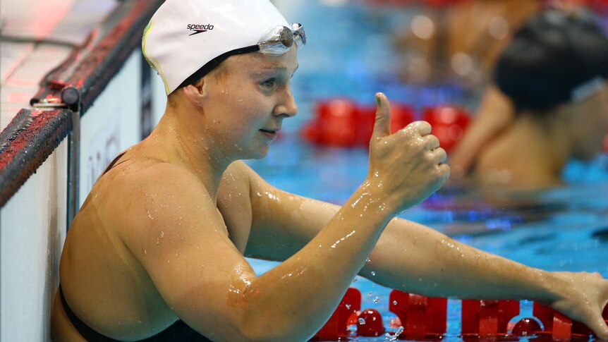 Melanie Schlanger qualifies for 100m freestyle semis
