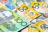 A bunch of Australian bank notes.