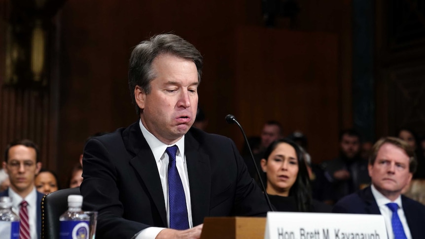 Brett Kavanaugh gets emotional during his testimony