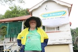 Bernee Moloney outside a Queenslander