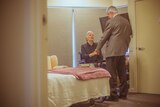 Brian with his wife in aged care.