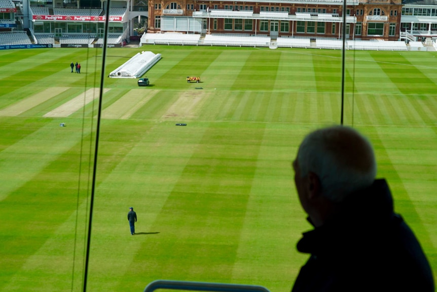 Mick Hunt watching over Lords ground
