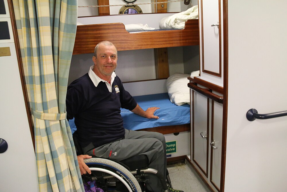 Tenacious tall ship visits Hobart, crew members of all abilities ...