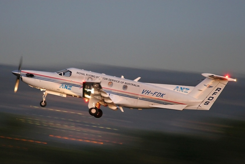 A Royal Flying Doctor Service plane