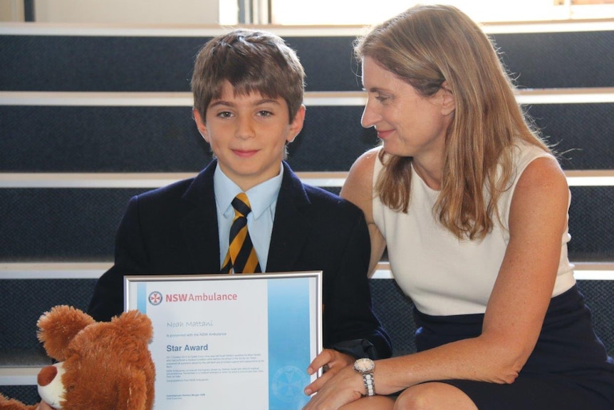 Noah Mattani recognised for bravery